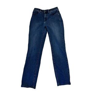 Talbots Flawless Straight Leg High Waist Womens Denim Jean Size 8